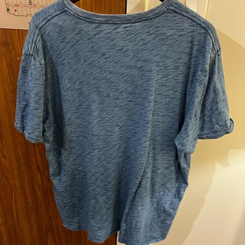 Lucky Brand Mens Sz XXL Graphic Print Too Tough To Die Blue T-Shirt